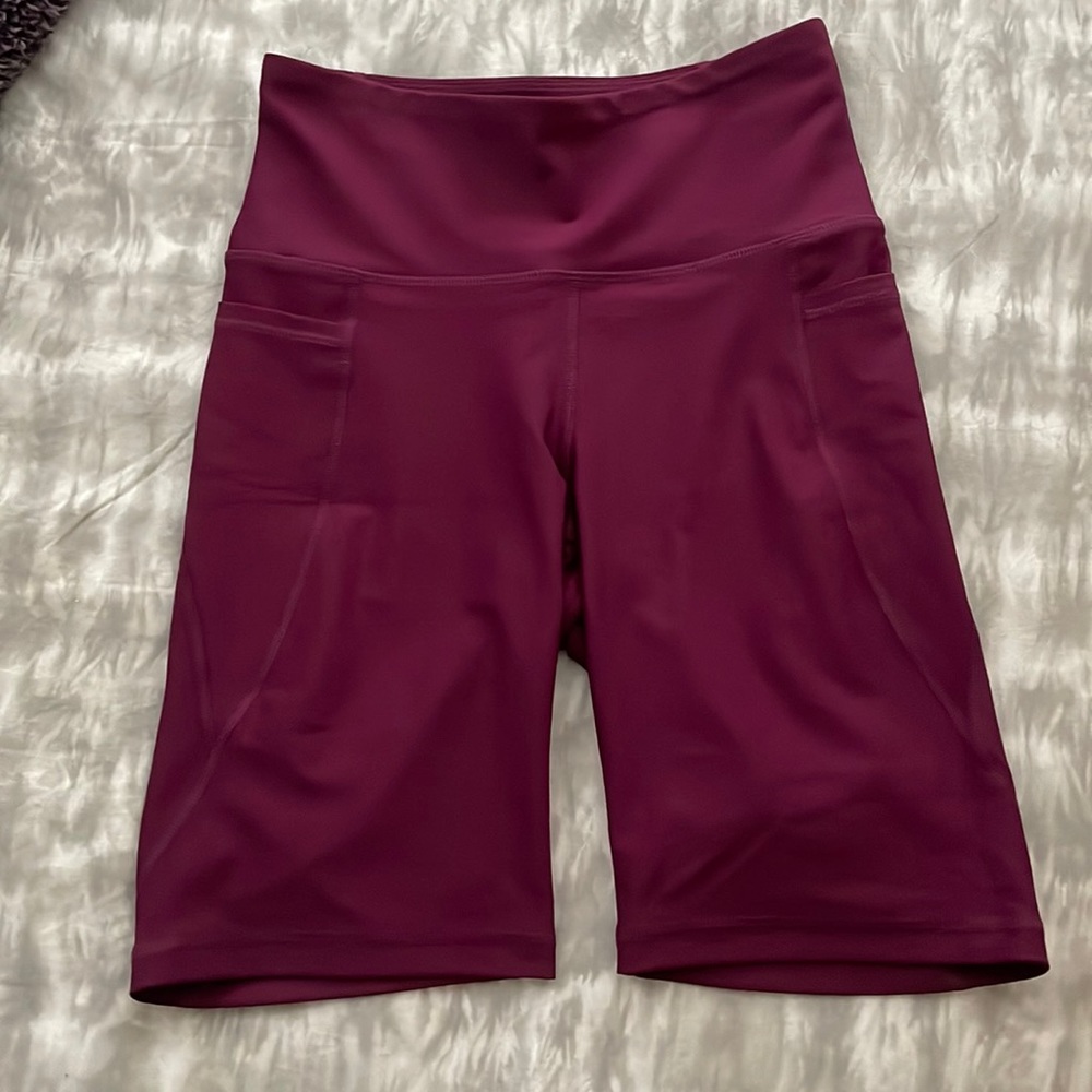 Plum M Tall Old Navy Active Bike Shorts